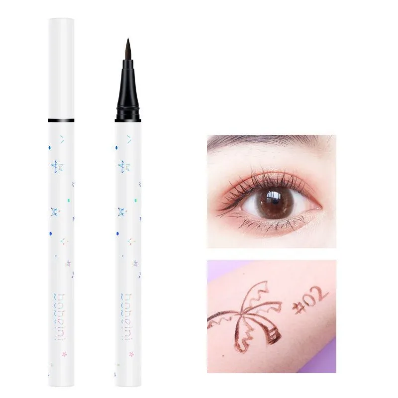 Flüssiger Eyeliner-Stift, super wasserfest, schwarz, doppelköpfiger Stempel, langlebiger Eyleliner, Katzenauge, Maquiagem, kosmetisches Make-up-Werkzeug — image 9