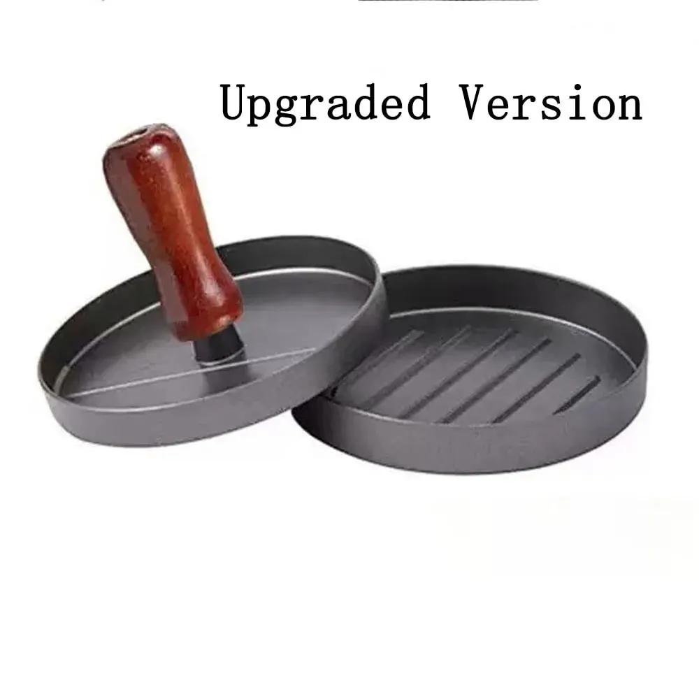 Burgerpresse, Hamburger-Fleisch-Werkzeug, Patty-Maker, Aluminium-Burger-Maker für den Küchen-BBQ-Grill — image 12