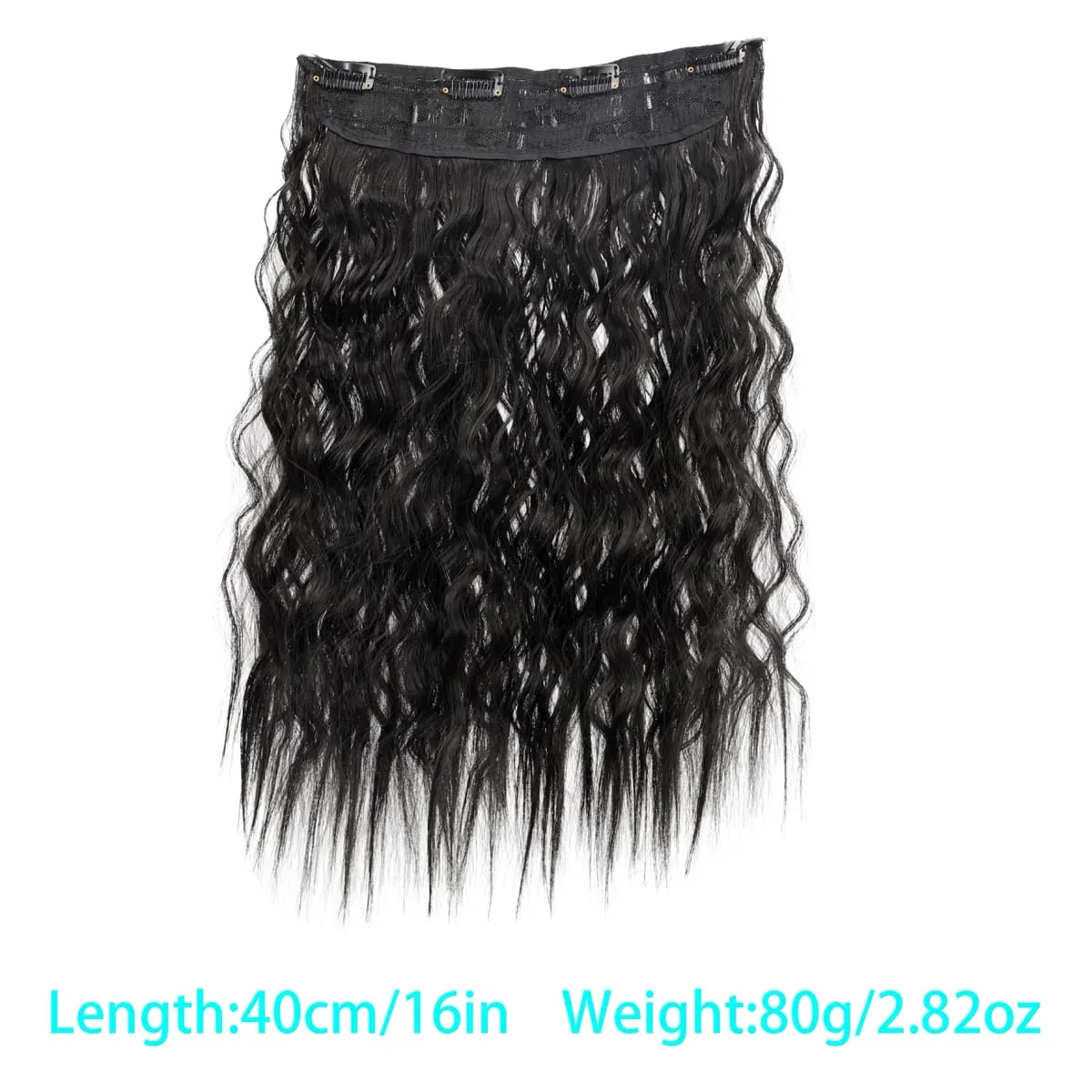 Synthetic corn beard curly hair extensions in three sizes wig head covers full top hair covers replacement for women's wigs — image 10