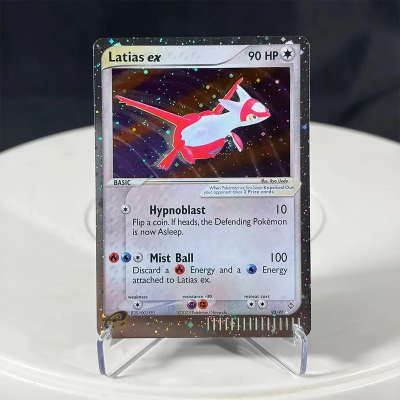 Karty proxy Seria EX Rayquaza Złota gwiazda Charizard Gengar Pikachu Hobby Hobby Kolekcje Kolekcja gier Karty Anime — image 25