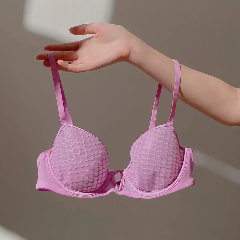 Ensemble de soutien-gorge minimiseur Ultra-fin pour femme, buste complet, soutien latéral à armatures doux, Lingerie confortable Anti-affaissement — image 11