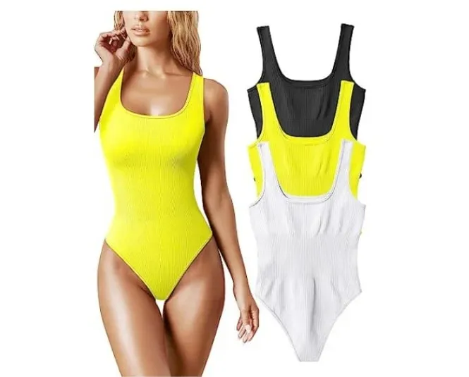 ฤดูร้อนเซ็กซี่ bodycon ผู้หญิง bodysuits หญิงถัก Slim Casual bodysuit Chic Lady Club Playsuits สั้น Femme — image 21