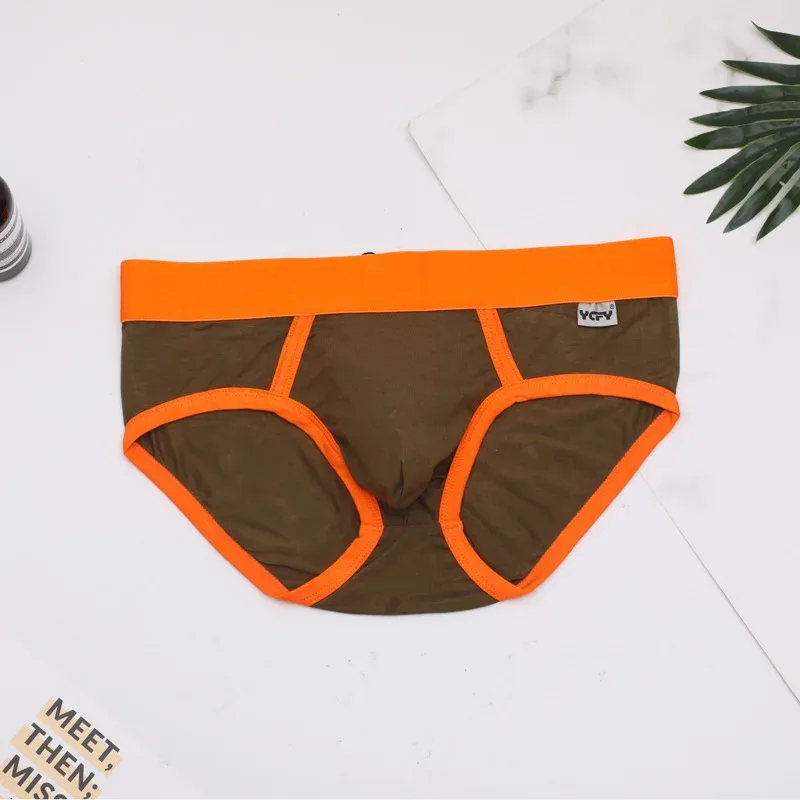 Celana dalam pria Modal Warna yang nyaman dan bernapas, celana sederhana warna solid YCFY