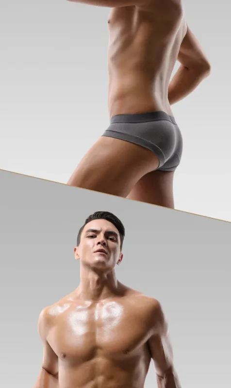 5PCSSlip da tre pezzi da uomo con custodia a forma di U, tessuto modal, traspirante, pantaloni a vita bassa estivi per giovani — image 19