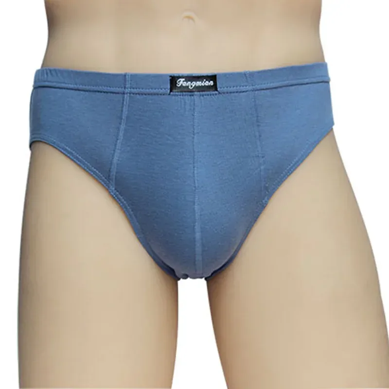 6PCS Men's plus Size Briefs 5XL/6XL Cotton Underwear Breathable Comfortable Solid Sexy Shorts for Men — image 4
