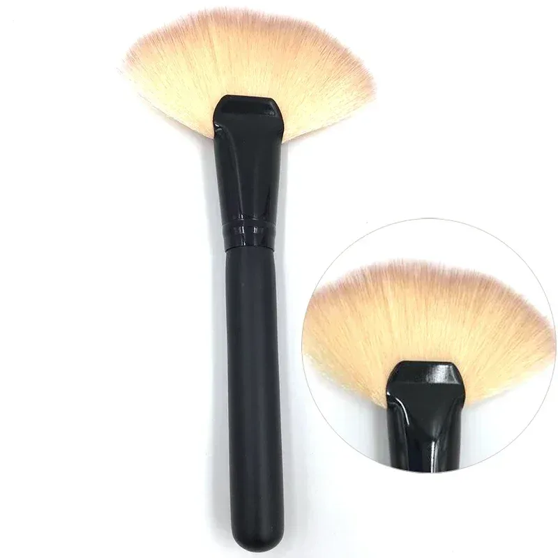1 Buah Kuas Kipas Besar Rias Lembut Kuas Foundation Blush On Perona Pipi Kuas Stabilo Kuas Bedak Kuas Kosmetik Maquiagem — image 5