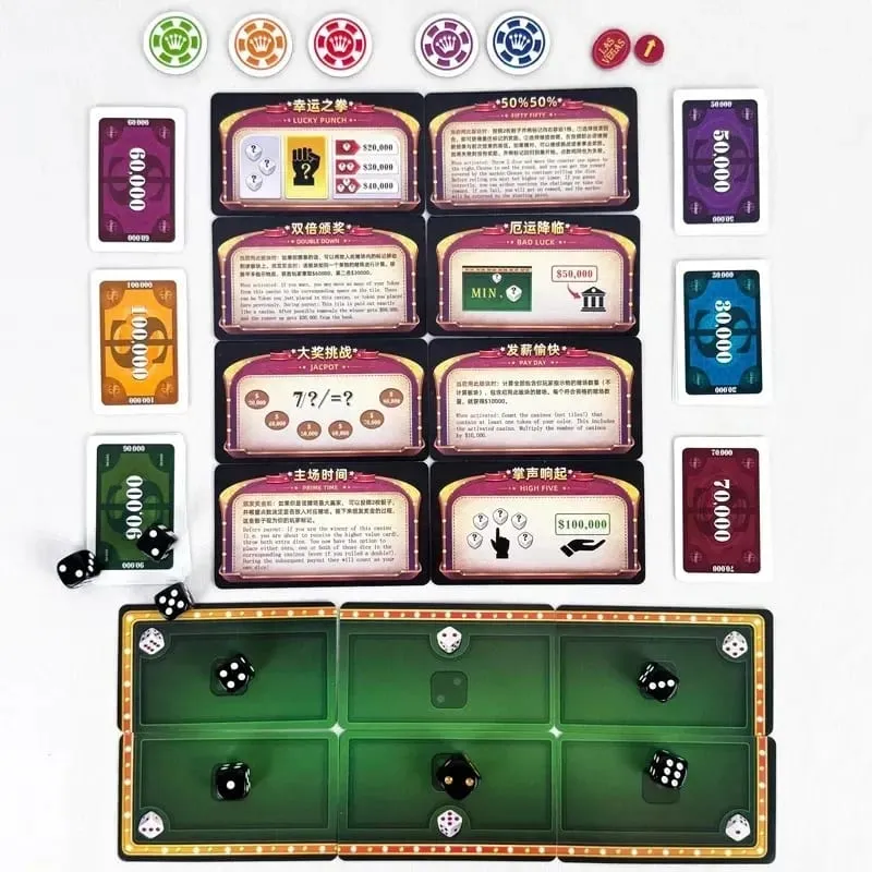 Přenosná verze strategické deskové hry Las Vegas Royale – skvělá volba pro rodinnou herní noc