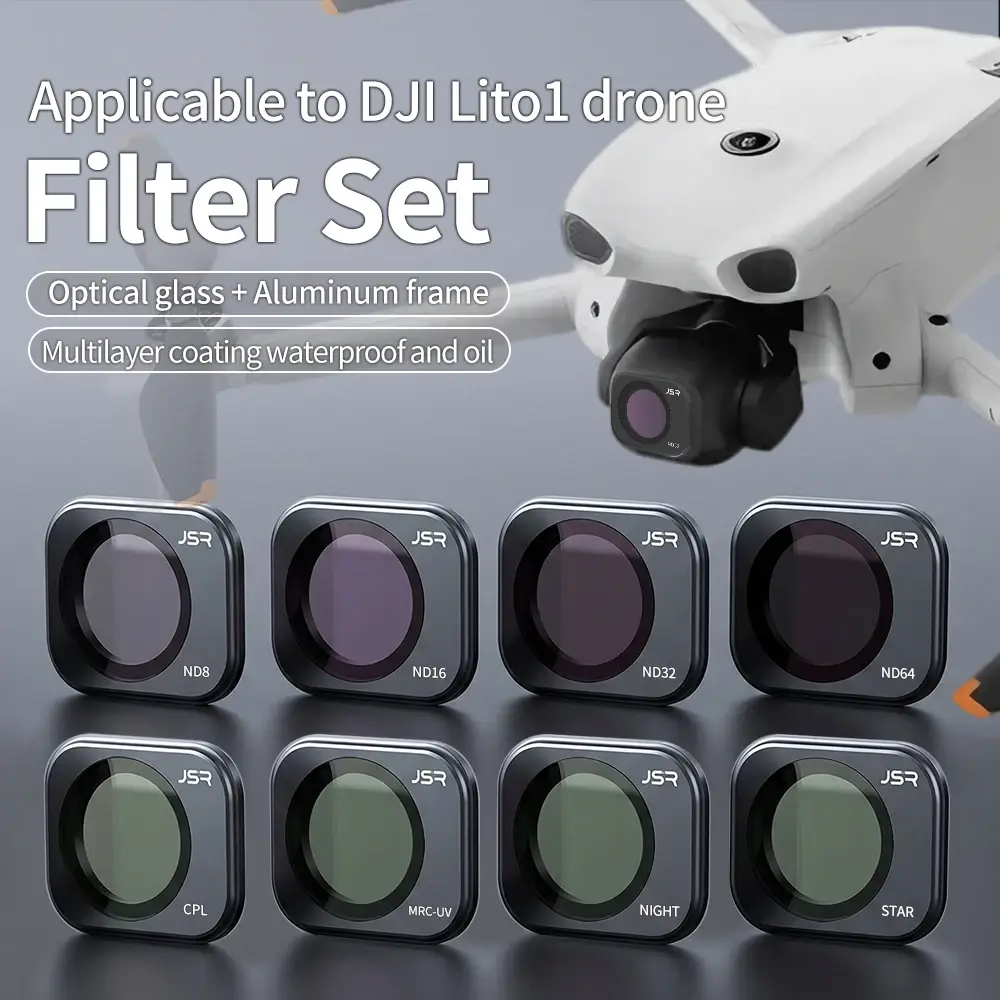 Suitable for DJI Lito1 filter, UV protection, CPL polarization, ND dimming, black soft camera lens accessories