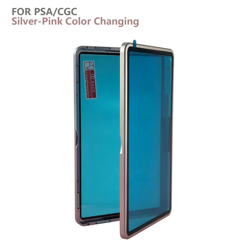 Étui de protection pour cartes classées en alliage d'aluminium, couleur dégradée, pour PSA/BGS, résistant aux UV et aux rayures, support d'affichage pare-chocs pour cartes de commerce — image 23
