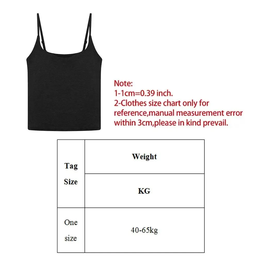 Basic Solid Camis Casual Sleeveless Spaghetti Strap Crop Top Square neck Tank tops With Built In Bra y2k Summer pambabaeng Damit — image 8