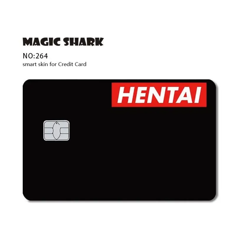 Magic Shark Dog Meme Hunter Snake Stonks 3M 무광택 PVC 전면 스티커 필름 커버 스킨 은행 직불 신용 카드 — image 8