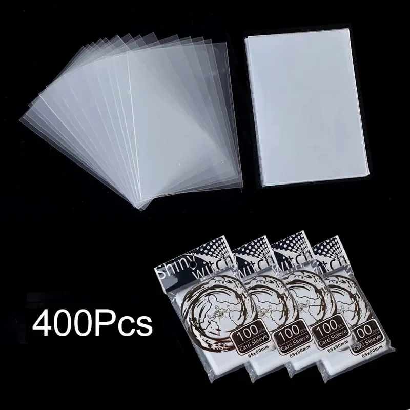 100-500Pcs Card Sleeves Transparent Cover Clear Protector Cards Holder For Board Playing Game ID Trading Folder Photo Pouch — image 15