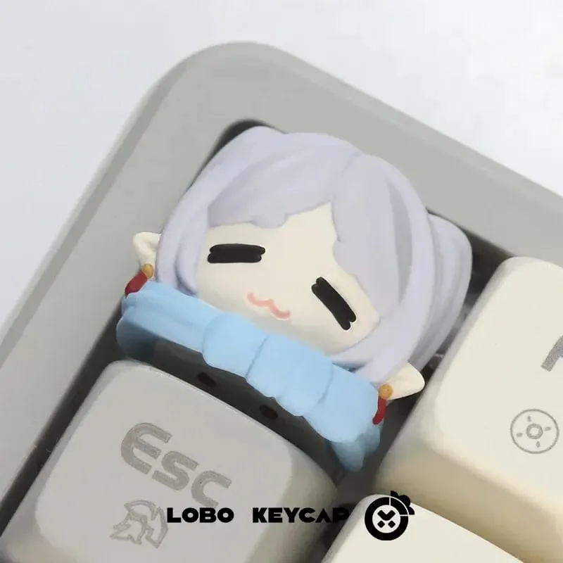 Anime frieden série tema único keycap resina personalizada samambaia personagem dos desenhos animados modelo de brinquedo teclado mecânico es decoração presentes — image 2
