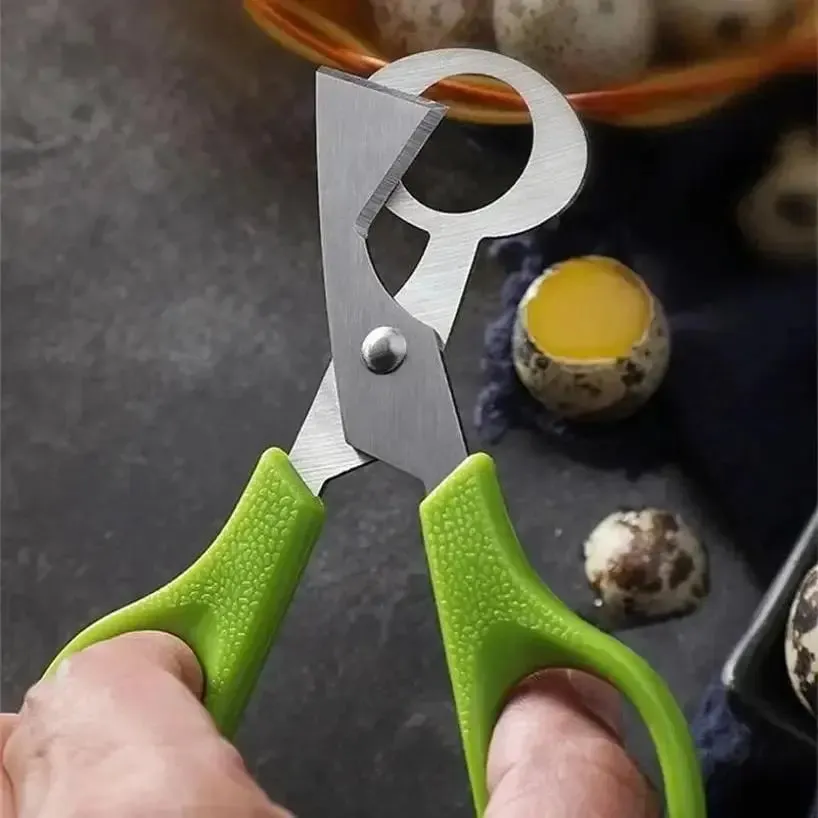 1 יחידות כלי מטבח ביצי שליו מספריים חותך ביצים פותחן ביצים מבצע בית כלים מספריים אביזרים כלים פותחן בקבוקי סיגרים — image 1