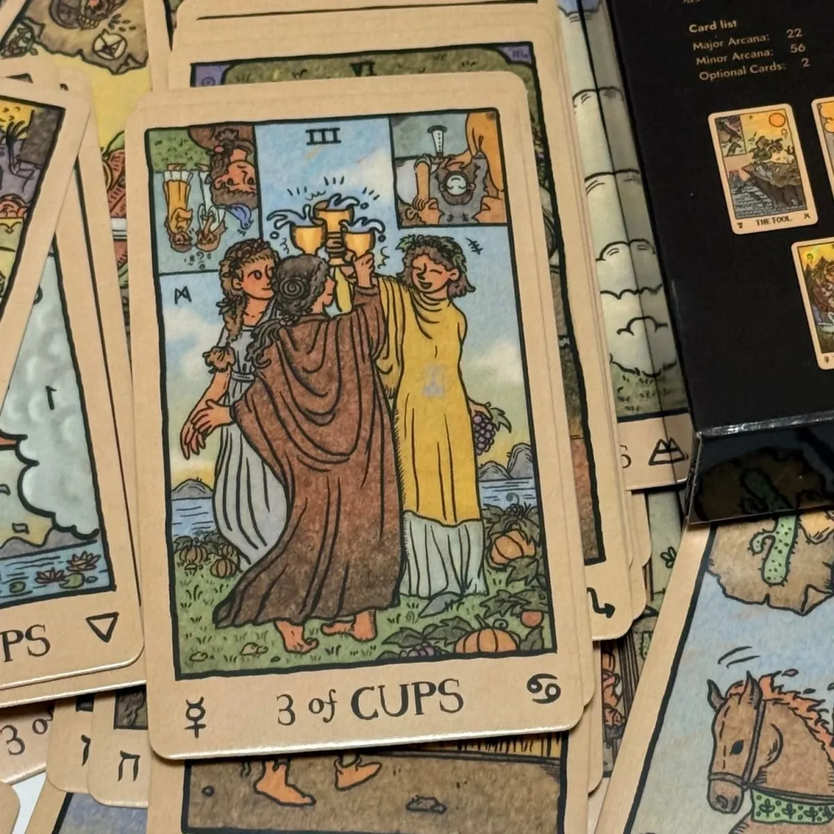 Cartes Akashic Eye Tarot Édition portable anglaise Guide facile à lire Idéal pour les débutants Divination Méditation et jeux de fête — image 3