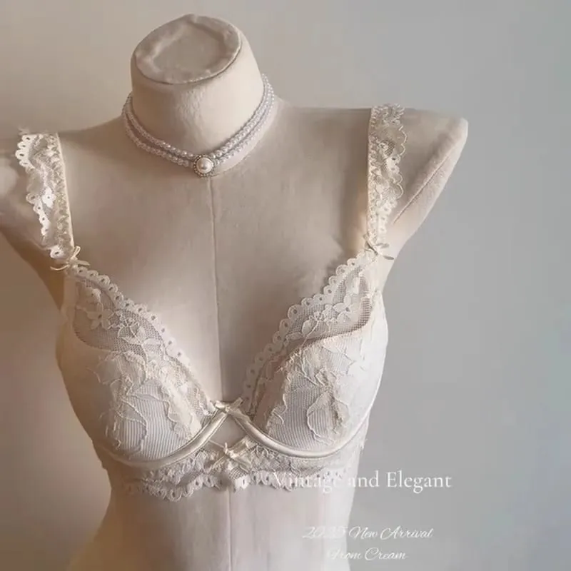 Sexy Spitzen-Push-up-BH für einen größeren Look, Minimizer, schlankmachender Bügel, Unterstützung, seitliches Fett, kein Durchhängen, Stahlring, Übergröße