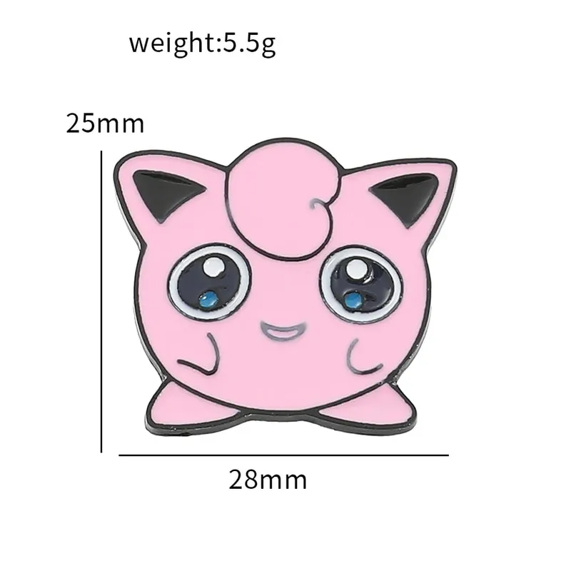 Wholesale Kawaii Pikachu Gengar Eevee Lapel Pins for Backpacks Enamel Pin Cute Brooches Badges Jewelry Fans Gifts — image 2
