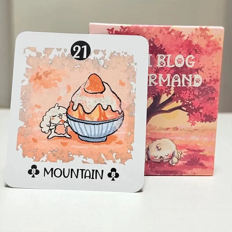 Boji Blog Lenormand Deck 영어 버전 39pcs 타로 애호가를위한 운명 점 타로 카드를 통한 토끼의 여행 — image 1