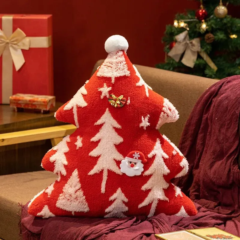 1PC Christmas Tree ตุ๊กตาโยนหมอนโซฟาเบาะ Home Christmas Party ตกแต่งฤดูหนาวของขวัญ — image 8
