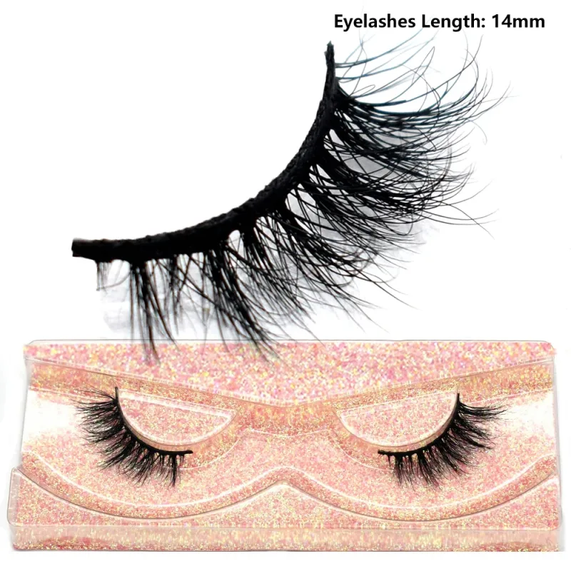 Pestañas de medio ojo, pestañas postizas cortas de visón 3D naturales, tira cruzada fina y esponjosa, pestañas postizas suaves, media extensión de pestañas, maquillaje — image 13