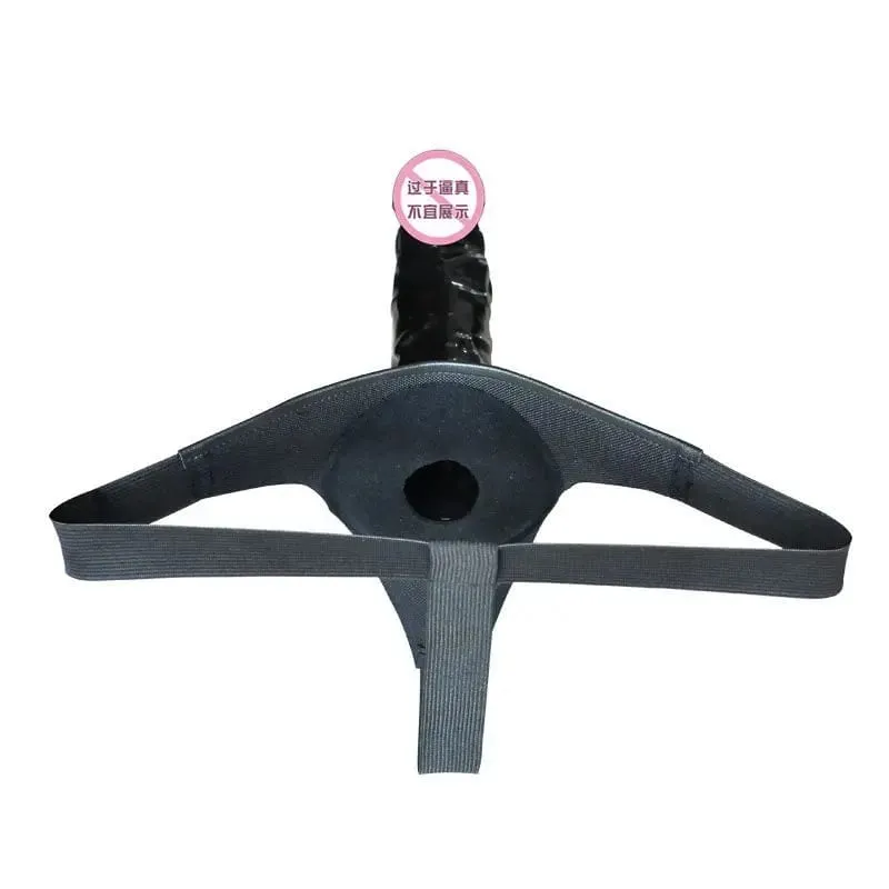 Strap on Dildo Reuseable Lesbian Anal Dildo Enlarge Cock Erection Elastic Harness Impotence ED Penis Couples Dick Sex Toy Adult — image 4
