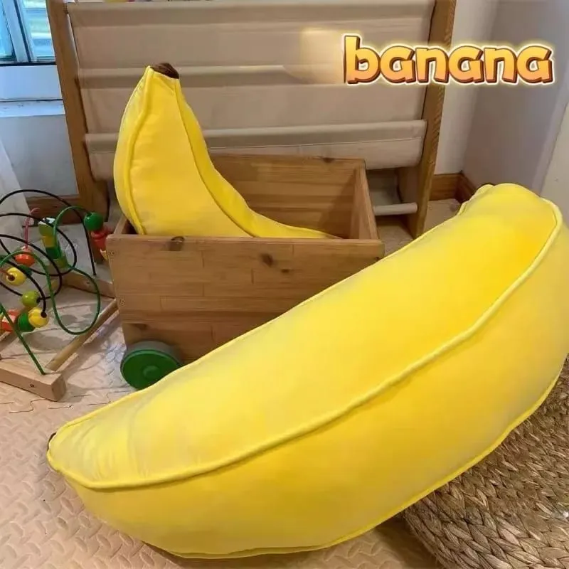 Almohada de plátano, cojín creativo y cómodo para mesita de noche, regalo de cumpleaños largo para dormir, juguete de felpa — image 4