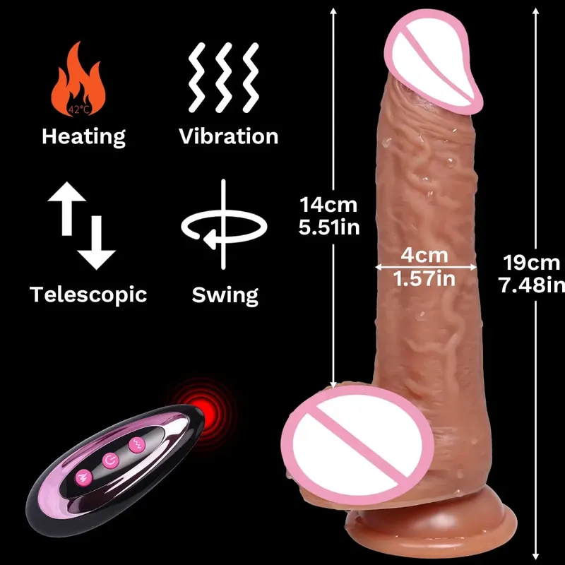 Realistico Dildo Vibratore Spinta Pene Lingua Leccare Clitoride Doppia Penetrazione Macchina Del Sesso Anale Orgasmo Rapido Per Le Donne Giocattolo Del Sesso — image 13