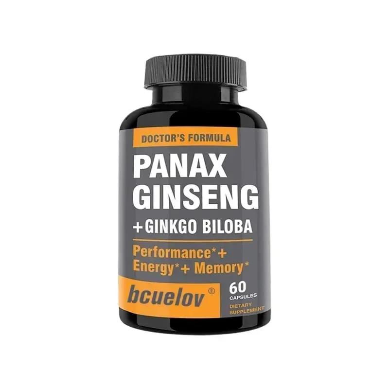 โสม + อาหารเสริมแปะก๊วย Biloba ช่วยเพิ่มโฟกัสพลังงานรองรับประสิทธิภาพทางปัญญาของนักกีฬาและสุขภาพหัวใจ 120 แคป — image 8