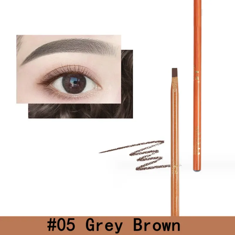 Penna per sopracciglia Duro Microblading Brow Definer Enhancers Matita Impermeabile Facile da applicare Trucco Sopracciglia selvagge naturali Tinta — image 8