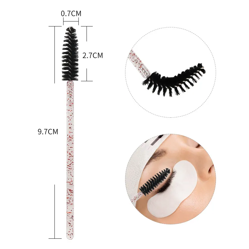 500Pcs Lash Brushes Eyelashes Extension Brush Kits Makeup Tool For EyelashMascara Wands Applicator Spoolers Tools Χονδρέμπορος — image 2