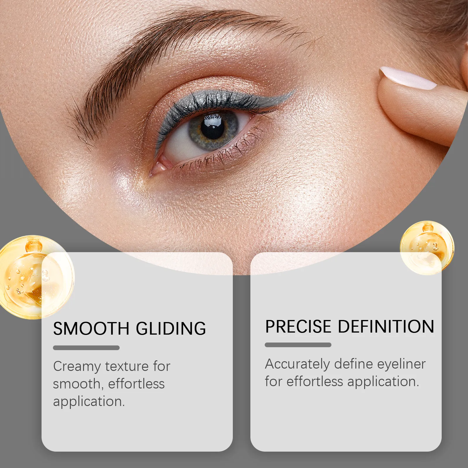 ปากกาอายไลเนอร์กันน้ำธรรมชาติ Outline Line Quick-Drying เริ่มต้น Eye แต่งหน้า Anti Smudge อายไลเนอร์แต่งหน้าเครื่องสำอาง — image 4