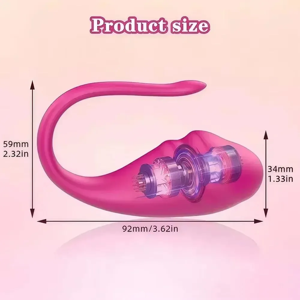 Vibromasseur œuf puissant portable, contrôle par application, stimulateur Vaginal clitoridien de Type U pour Couples, Massage du point G, jouet sexuel pour femmes de 18 ans et plus — image 6