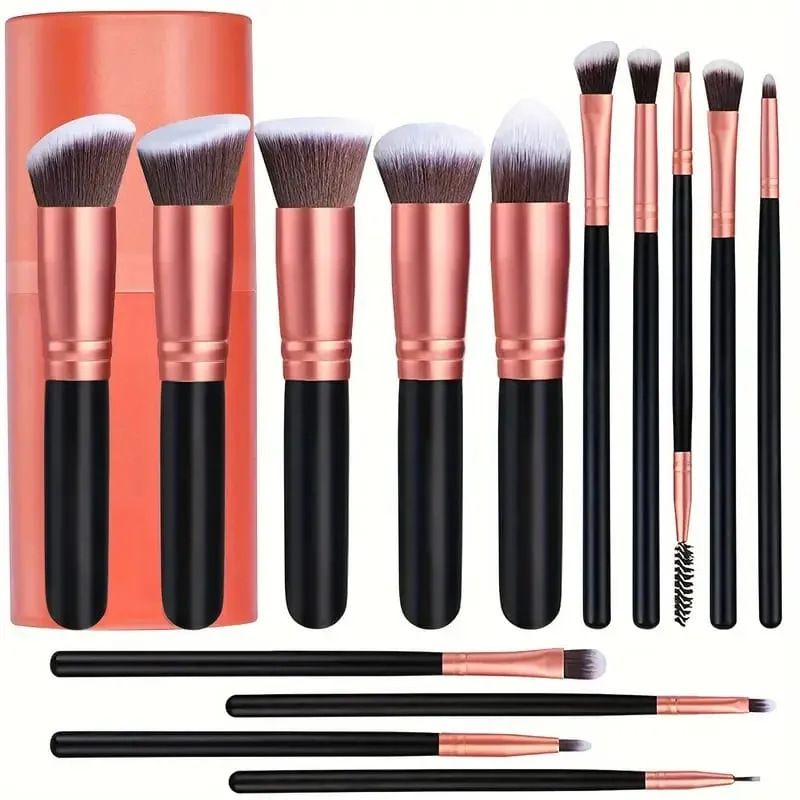 Profesional 3/14/16 Buah Set Kuas Makeup Lembut Berbulu Eye Shadow Foundation Concealer Blending Kuas Blush On Alat Kecantikan Wanita — image 1
