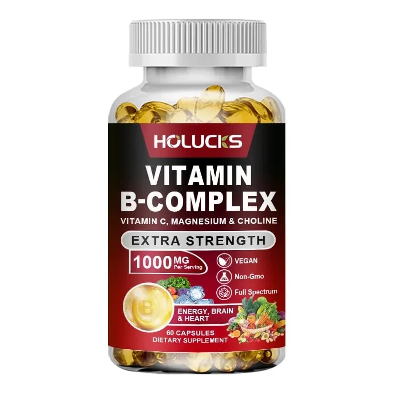 Suplemen Vitamin B Kompleks Yimiduk Premium dengan Biotin & Folat untuk Menggalakkan Kulit Rambut yang Sihat & Keseimbangan Hormon Vegan