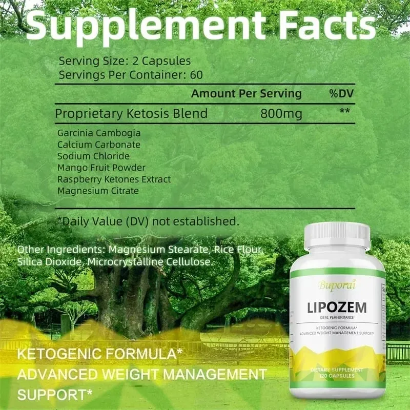 Lipozem Supplement - Digestive Health Appetite Suppression Metabolism Fat Burning Body ShapingSupplementsSupplements — image 3