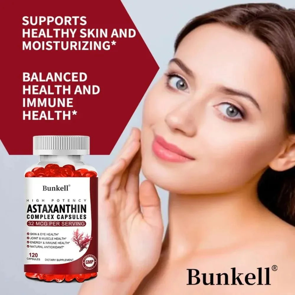 Astaxanthin Complex Capsules - with Fish Oil Antioxidant Supports Vision Eye and Skin Muscle Joint and Immune Health — image 2
