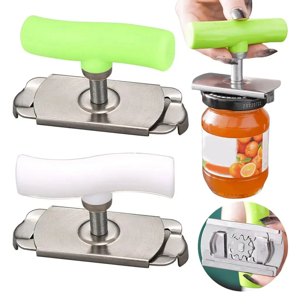Abridor de tarros multiusos de acero inoxidable | Herramienta ajustable que ahorra mano de obra para tapas de botellas y latas | Aparatos comerciales para cocina y hogar — image 1