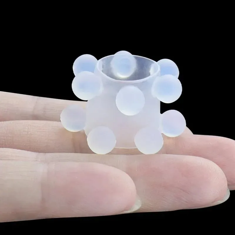 Siliconen Penis Ring Kralen Clitoris Stimuleren Voorhuid Correctie Cock Ringen Vertraging Ejaculatie G-spot Massage Speeltjes voor Mannen