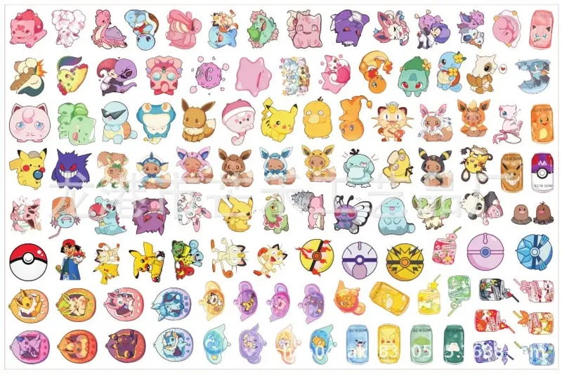Pokemon acrilico fai da te patch ciondolo Kawaii taglio a forma speciale cartone animato anime stampa fronte-retro portachiavi materiale forcina — image 15