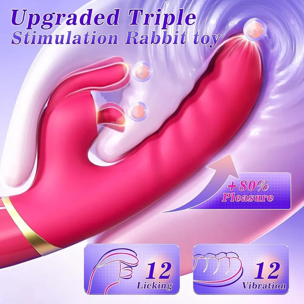 Vibratore del coniglio per le donne Vibratore del punto G della vagina Stimolatore del clitoride Masturbazione femminile Articoli per adulti Giocattolo del sesso per le donne — image 2