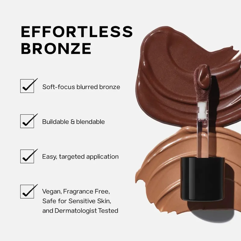 Saie Moisturizing Face Liquid Highlighter Bronzer Contouring Cream Serlahkan Shimmer Shine Illuminator Mudah Dipakai Solekan — image 4