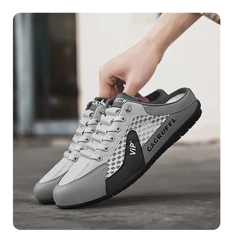 Slip-on casual da uomo: mezze pantofole durevoli, comode, traspiranti ed eleganti