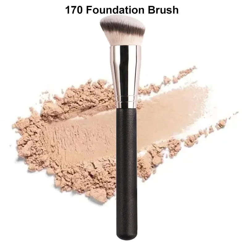 3 uds base biselada brochas de maquillaje corrector cubierta sin costuras sintético círculo oscuro crema líquida cosméticos herramienta de brocha de contorno — image 4