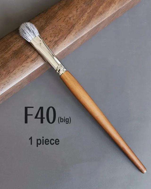 Kuas Eye Shadow Blending Kuas Rias Eyeshadow Alat Rias Rambut Kambing Alami Berbulu Lembut — image 11