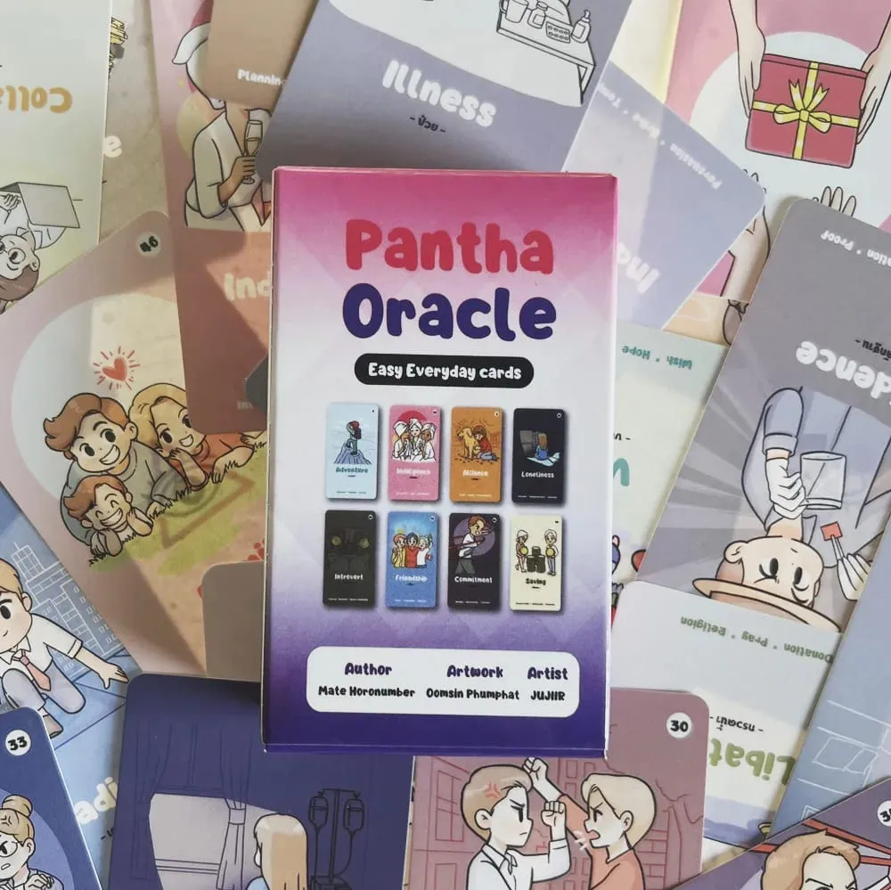 Pantha Przewodnik po kartach Oracle Gra karciana Talia tarota z plikiem PDF Nowa wróżba dla początkujących Gra imprezowa Oracle Okultyzm