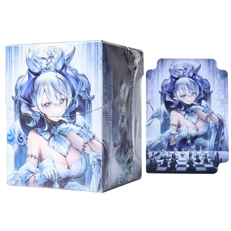 Más de 100 cajas de plástico para tarjetas comerciales BASIC LANDS, con capacidad para tarjetas de doble manga, estuche de almacenamiento para tarjetas TCG/CCG para MTG/YGO con dos divisores — image 2