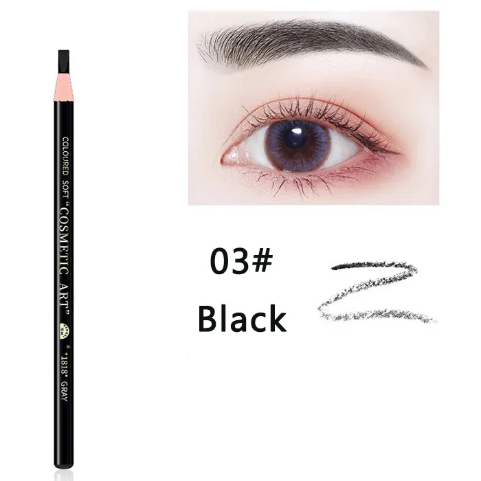 10pcs Brand Hengsi Pull Peel Eyebrow Pencil Brown Black Waterproof Eyebrow Enhancement Wholesale Cosmetics Long Lasting Beginner