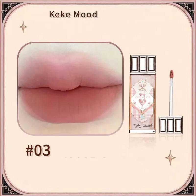 Cioccolato Nuvola Lucidalabbra Velluto opaco Applicazione liscia Smalto per labbra Mousse Marrone Rosso Rossetto liquido Trucco Tinta labbra Cosmetici — image 10