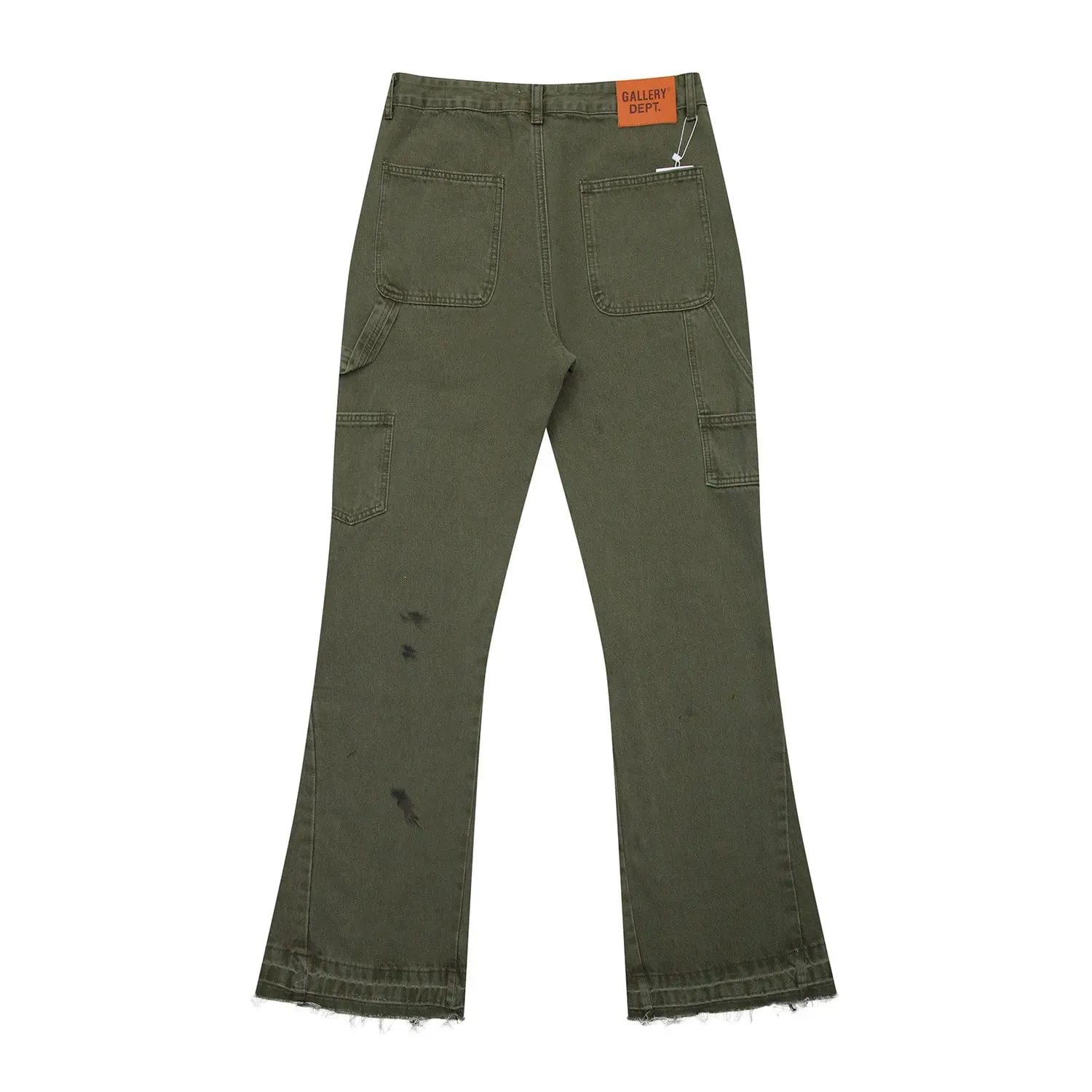 Gallery Dept schizzi di inchiostro schizzi di vernice lavaggio splicing micro pull jeans tute pantaloni casual — image 9