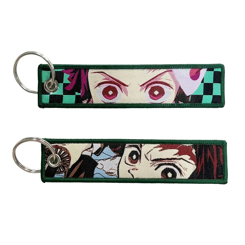 Embroidery Cool Eagle Beak Keychain Lanyard Anime Manga Series Badge Holder USB Pendant Portable Key Lanyard Accessories — image 4